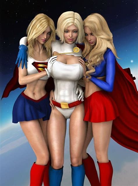 Power Girl With Supergirl X Power Girl Supergirl Supergirl Pictures