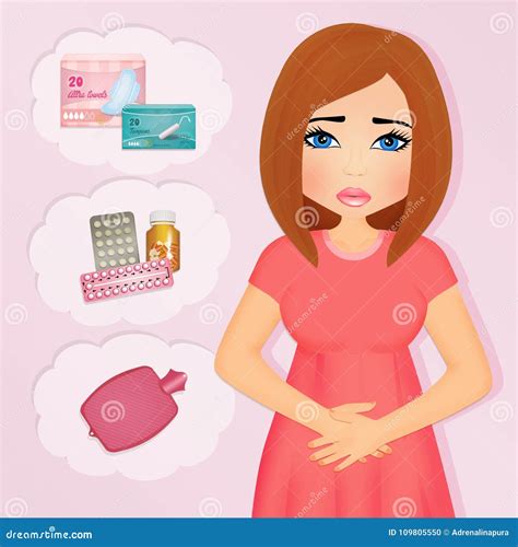 Pain In The Period Stock Illustration Illustration Of Period 109805550