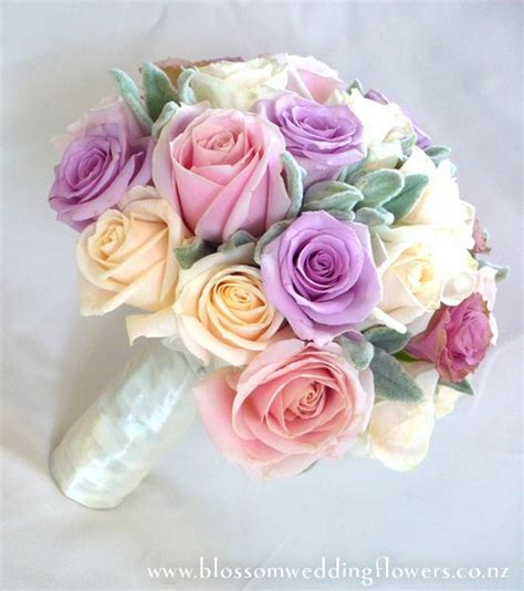 Beautiful Pastel Rose Bouquet Pastel Bridal Bouquet Pink Rose Wedding