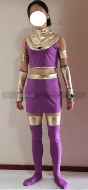 dc comics starfire spandex superhero costume custom made{ym} ebay