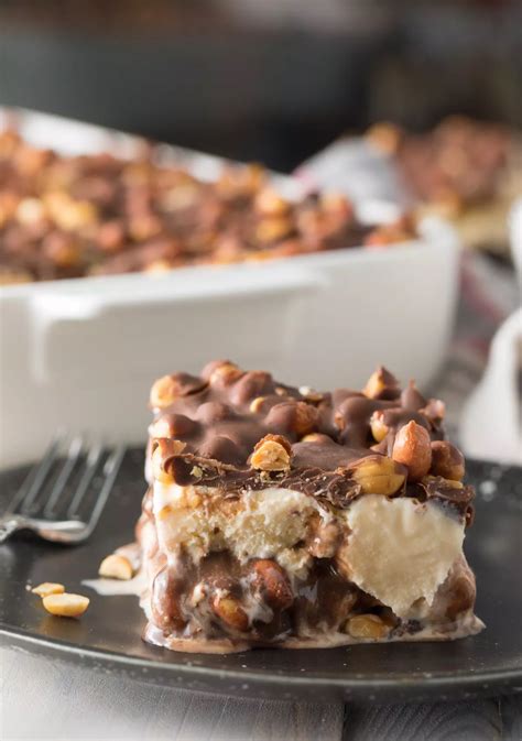Use this collection of christmas desserts as a source of inspiration, from. Best Buster Bar Ice Cream Cake Recipe #ASpicyPerspective #summer #holiday #july4th #fudge in ...