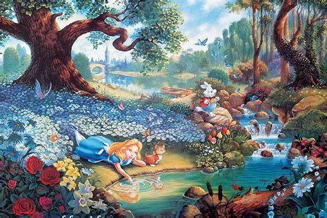 x Alice au pays des merveilles Hard to Find fine art Walt Disney Imprimé prêt à être