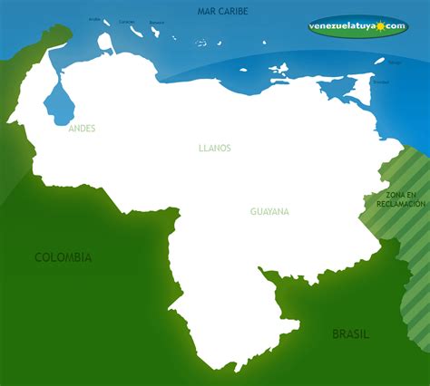 Mapa De Venezuela Venezuela Tuya