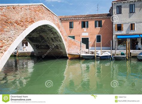 Murano Island Small Village Near The Venice Panorama Of The River