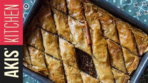 Baklava Akis Kitchen YouTube With Images Greek Desserts