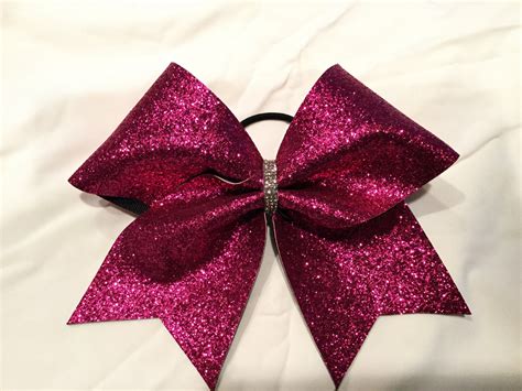 HOT PINK Glitter Cheer Bow By BrendasCheerBows On Etsy Glitter Cheer