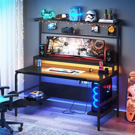 Mua Tribesigns 55 Inch Gaming Desk With 2 Outlet And 2 Usb Ports Large