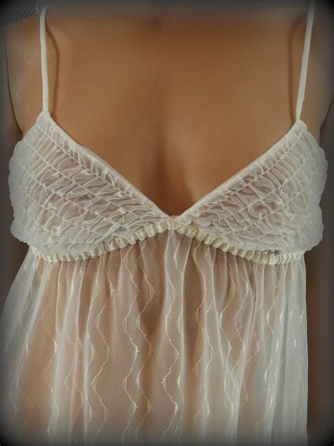 White Nightgown Sexy Nightgown See Through Nightgown Sexy