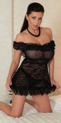 Ewa Sonnet Sheer Black Dress Curvy Erotic