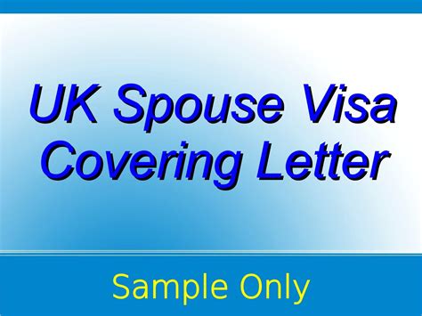 Uk Spouse Visa Covering Letter Freddys Musings