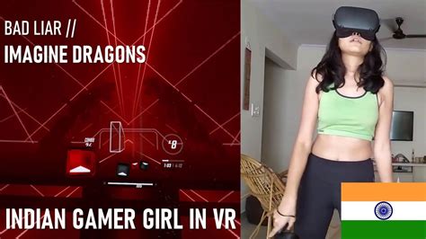 Indian Gamer Girl Plays Beat Saber 2021 Feat Koplidoo Youtube