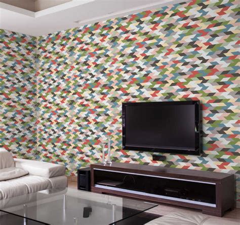 Modern Geometric Wallpaper Tenstickers