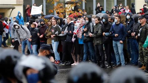 Scores Detained During Protests In Belarus Rights Group Ctv News