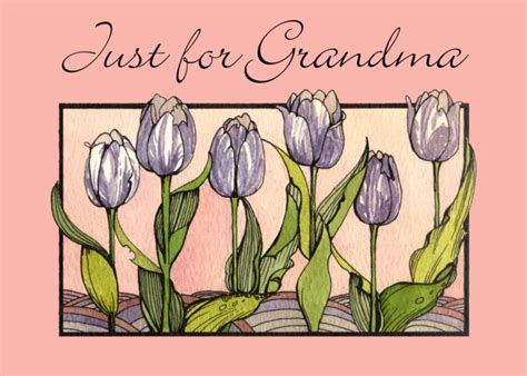 Purple Tulips Mothers Daygma Card Ad Sponsored Mother