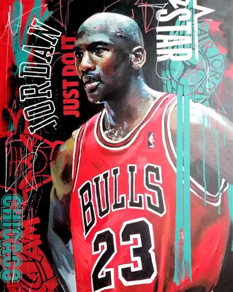 Zinsky On Instagram Michael Jordan Acrylic On Canvas Available To