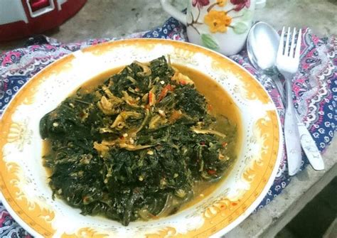 Resep Tumis Kuah Daun Ubi Oleh Bunda Athalla Cookpad