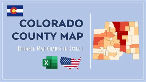 Colorado County Map And Population List In Excel