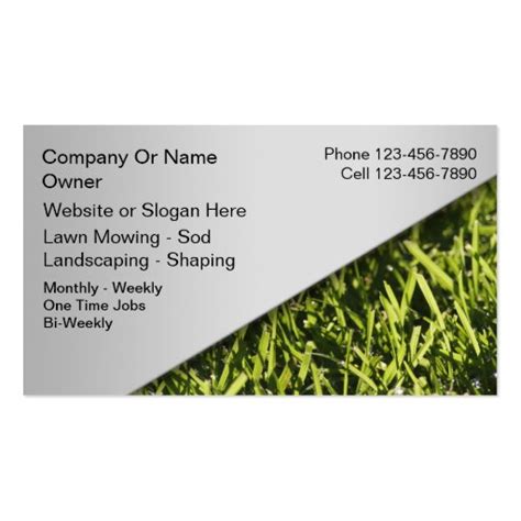 They all accept credit cards. Lawn Mowing Business Cards | Zazzle