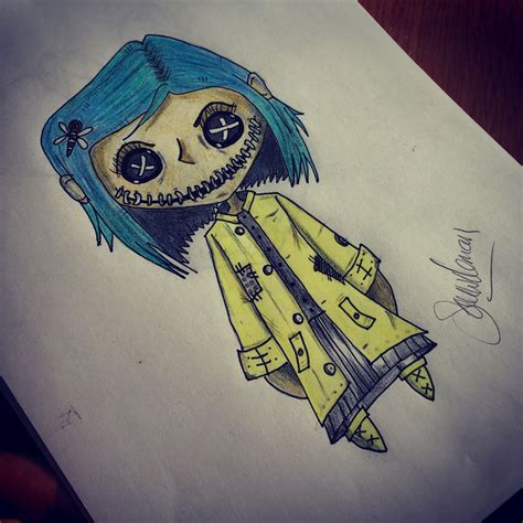 Coraline Drawing In 2022 Coraline Drawing Scary Art Scary Paintings