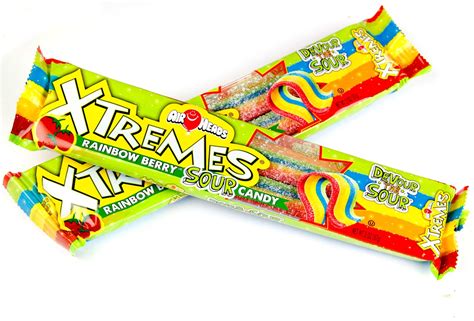 Airheads Xtremes Rainbow Berry Sour Belts 18 Ct Oh Nuts
