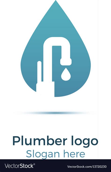 Plumbing Company Logo Royalty Free Vector Image