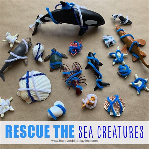 Rescue The Sea Creatures Fine Motor Activity Happy Toddler Playtime