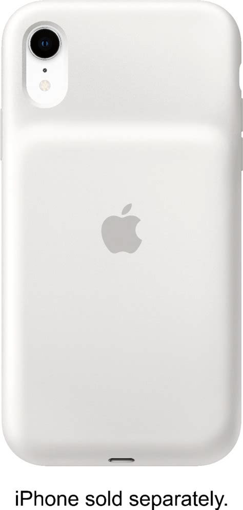 Best Buy Apple Iphone Xr Smart Battery Case White Mu7n2lla