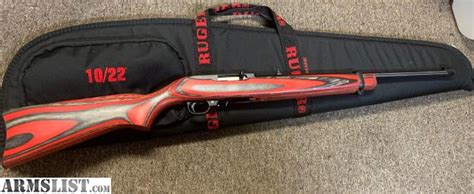 Armslist For Sale Ruger 1022 Redgrey Laminate Stock With Case