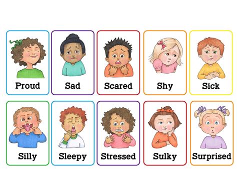 Emotions Clip Art And Cards Etsy