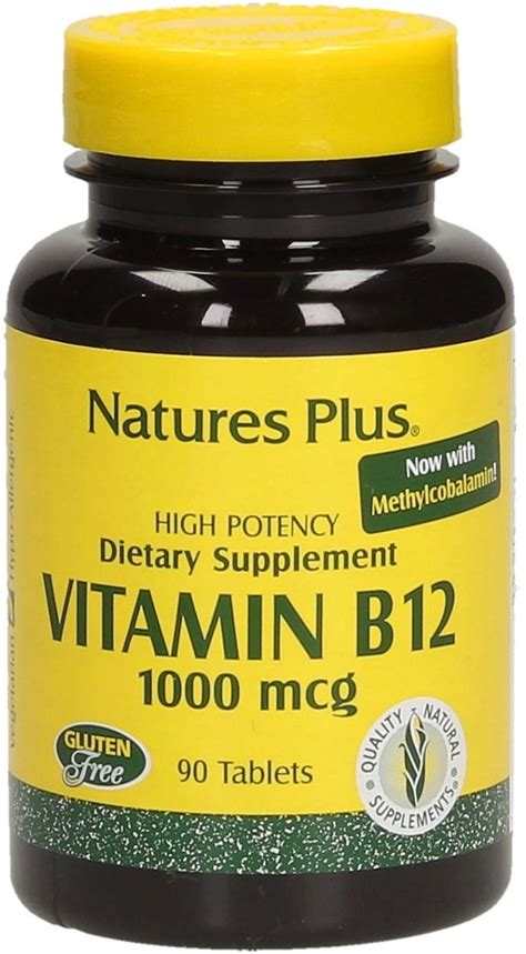 It is one of eight b vitamins. Vitamin B12 1000 mcg, 90 Tabletten - Nature's Plus - VitalAbo