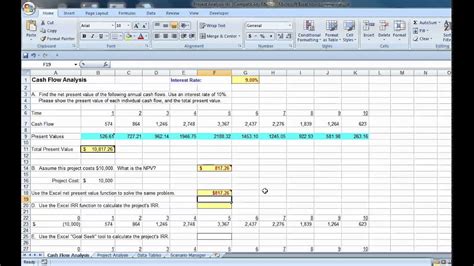 Waterfall charts have been typically difficult to create in excel. Excel Cash Flow Analysis with IRR and Goal Seek - YouTube