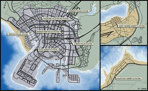 Where Is Each Police Station In Gta 5 With Map Locations 2021