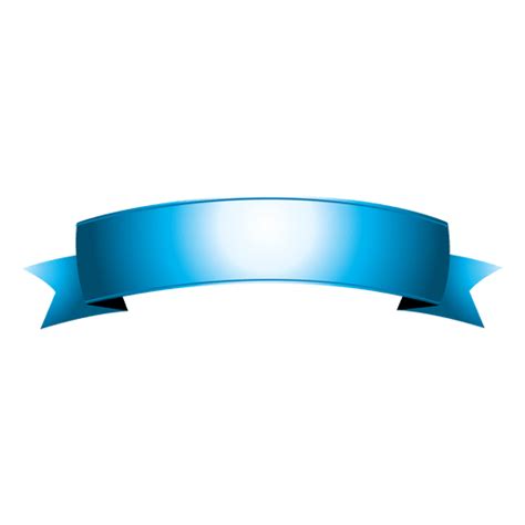 Blue Curved Ribbon 7 Transparent Png And Svg Vector File