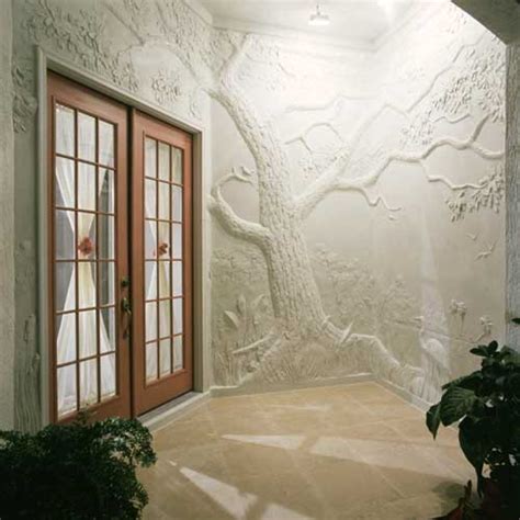 Classical Relief Sculpture Made From Overlays And Plaster Concrete Decor