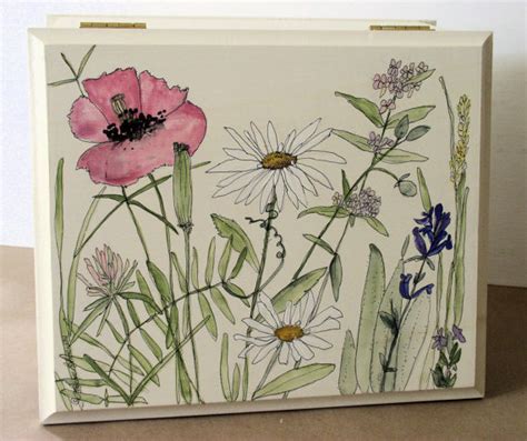 Painted Furniture Nature Boxes Botanical Garden Woodland Wildflowers