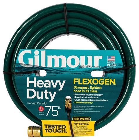 Gilmour 843501 1001 Flexogen Heavy Duty Garden Hose 500 Psi 50 Feet