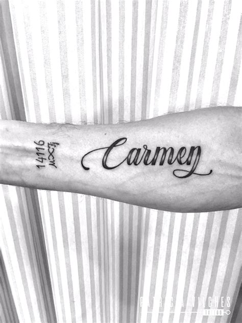 Carmen tattooname tatujenombre tatuajefecha tattoodate Diseños de