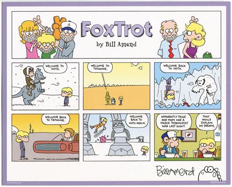 Stat Wars Signed Print Foxtrot Comic By Bill Amend The Foxtrot Store