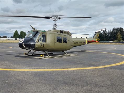 Bell Uh 1h Helicopter Used By The Us In Vietnam Ready For Action