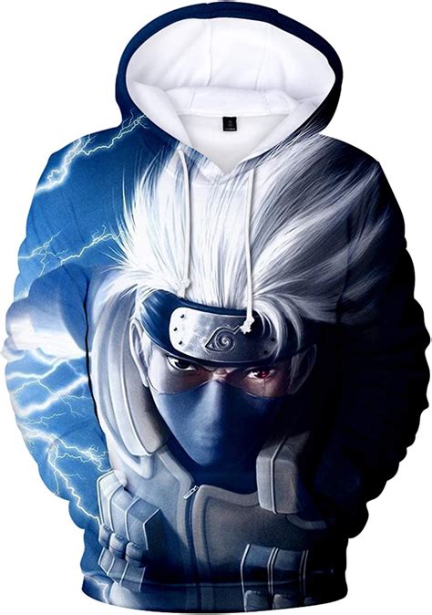 Naruto Anime Hoodie 3d Printed Kakashi Cosplay Costume Coat Sweatshirts