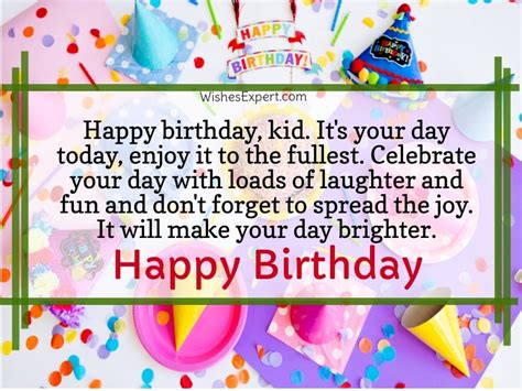 40 Cute Happy Birthday Wishes For Kids