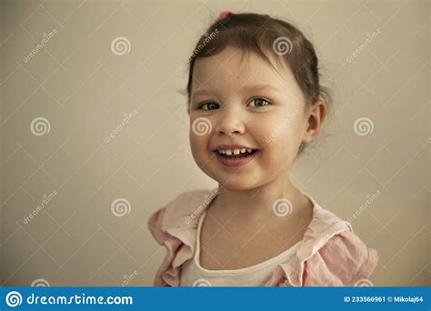 Adorable Happy Baby Girl Smiling Stock Image Image Of Baby Year