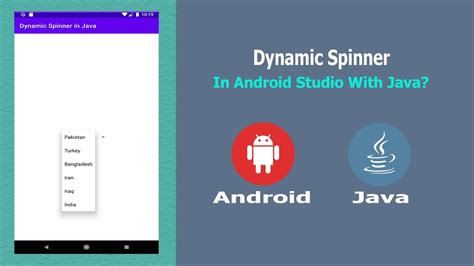 Dynamic Spinner In 📱 Android 📱 Studio With Java Youtube