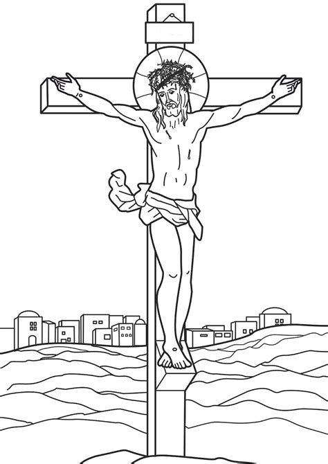 20 Desenhos De Jesus Crucificado Para Colorir Online Cursos Gratuitos