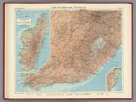 Cape Of Good Hope Transvaal The Geographical Institute Edinburgh