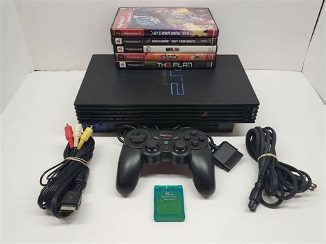 Sony Playstation 2 Console Scph 39001 Full Machine Bundle W Video