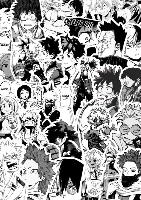 Pack Of 78 Mhabnha Manga Stickers My Hero Academia Stickers Etsy