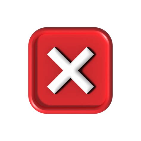 Cross Check Mark Icon Button And No Or Wrong Symbol On Reject Cancel