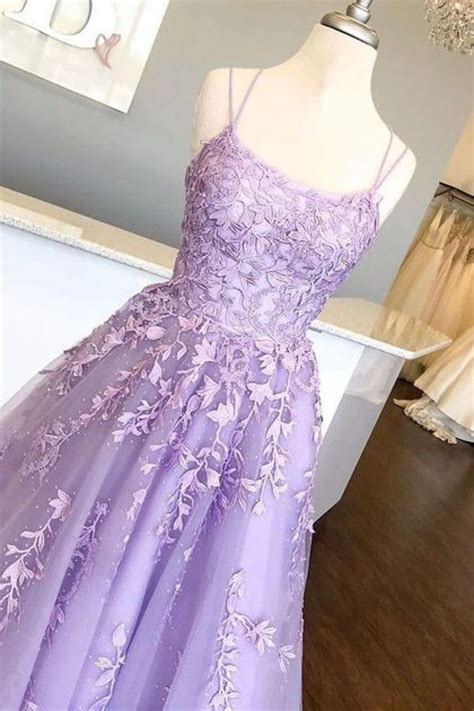 Elegant Lace Appliques Long Prom Dresses Formal Evening Dresses 601374
