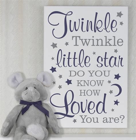 Twinkle Twinkle Little Star Do You Know How Loved You Are Etsy